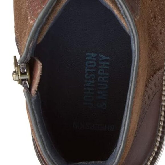 Johnston & Murphy Men\'s XC Flex Cody Wingtip Zip Boots 9